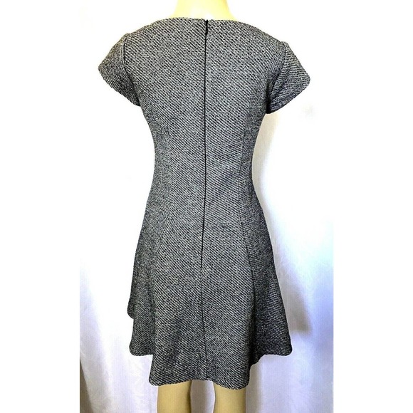 Nanette Lepore Adventure Seeker Dress Fit Flare Tweed Metallic Cap Sleev… - Picture 5 of 8
